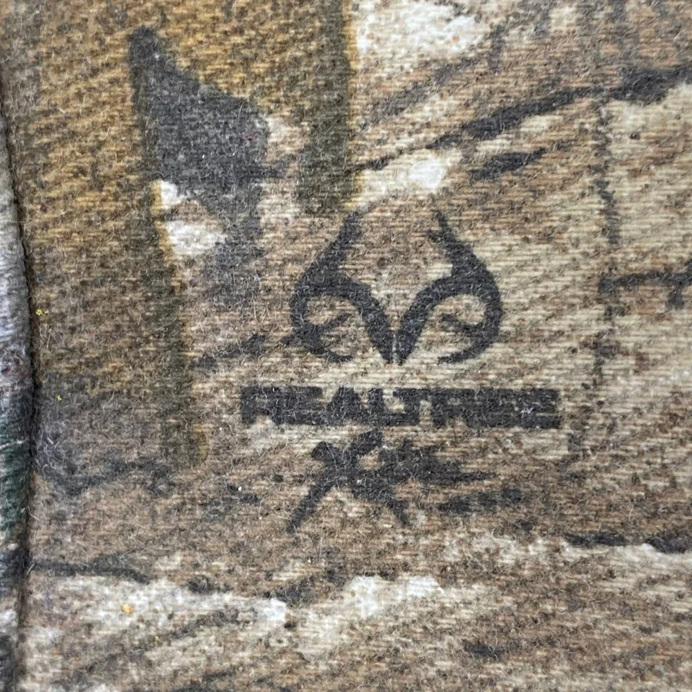 Vintage Chevy Camo Hat Realtree Xtra Embroidered Flames Signatures Stretch L XL